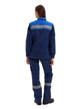 Костюм женский "Нова" (куртка+брюки) цв. син/вас