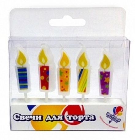 Свечи "Объемные свечки" 5 шт