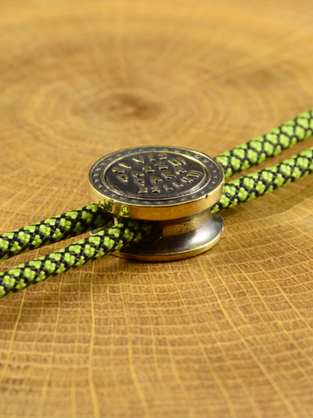 Бусина-вставка «Si vis pacem, para bellum» из латуни