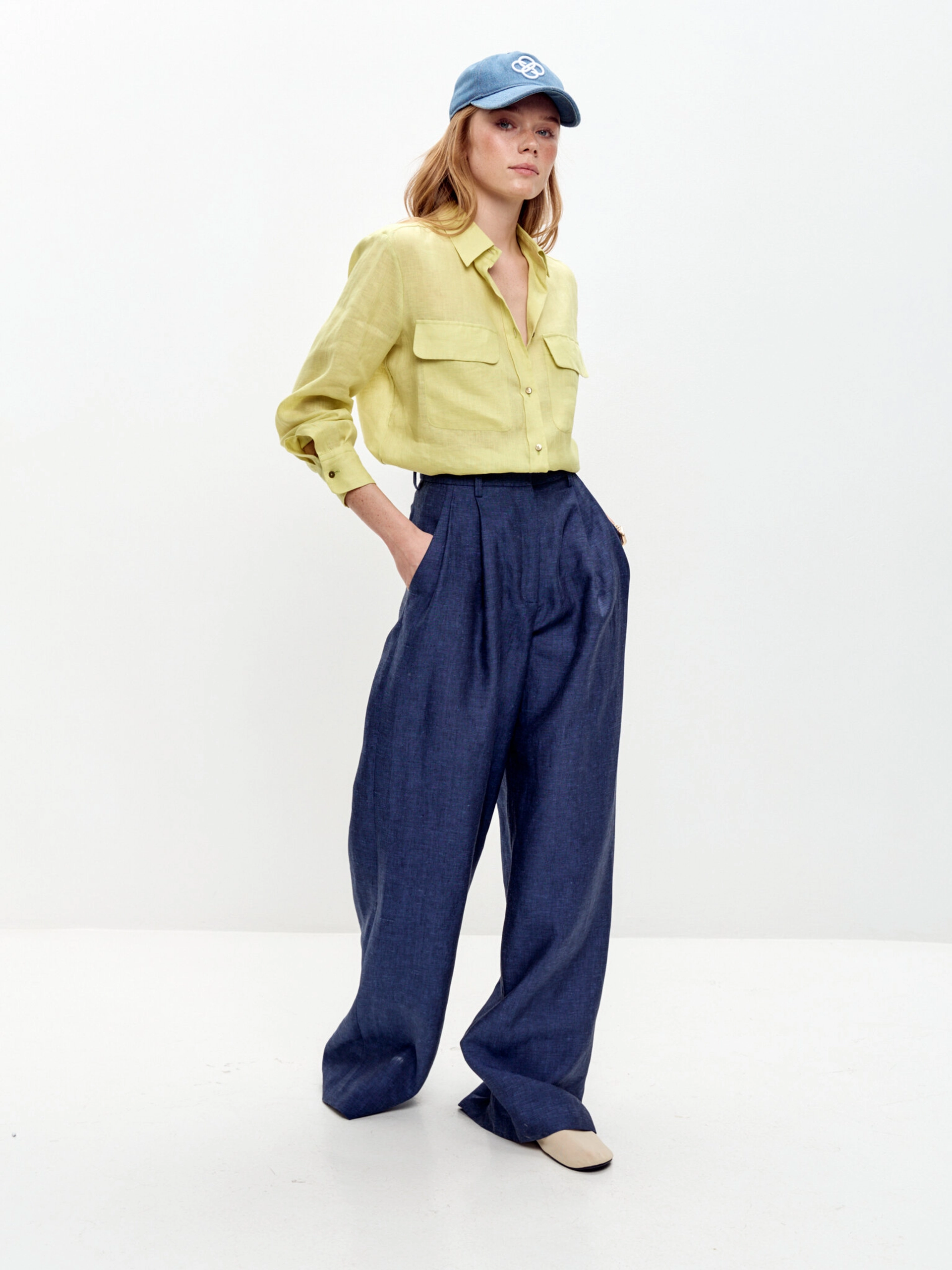 Льняные брюки