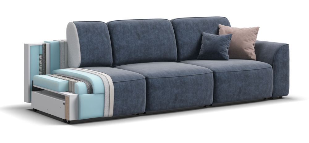 Диван KING MODOOL MAX Велюр Royal топаз