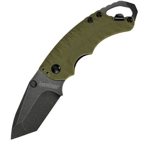 Складной нож KERSHAW Shuffle II Olive 8750TOLBW c клинком из стали 8Cr13MoV, рукоять GRN