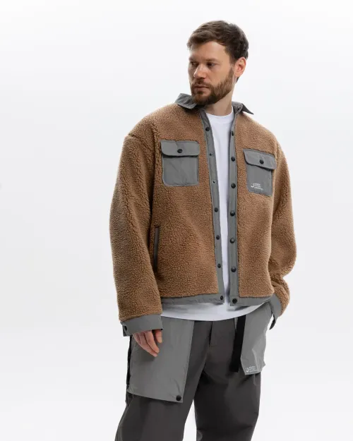Куртка Outerkit из искусственного меха Nomad Fleece V2 бежевая