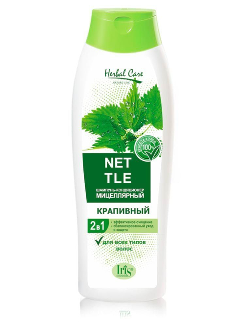 Iris Herbal Care Шампунь-кондиционер Мицеллярный «Крапивный» 400 мл