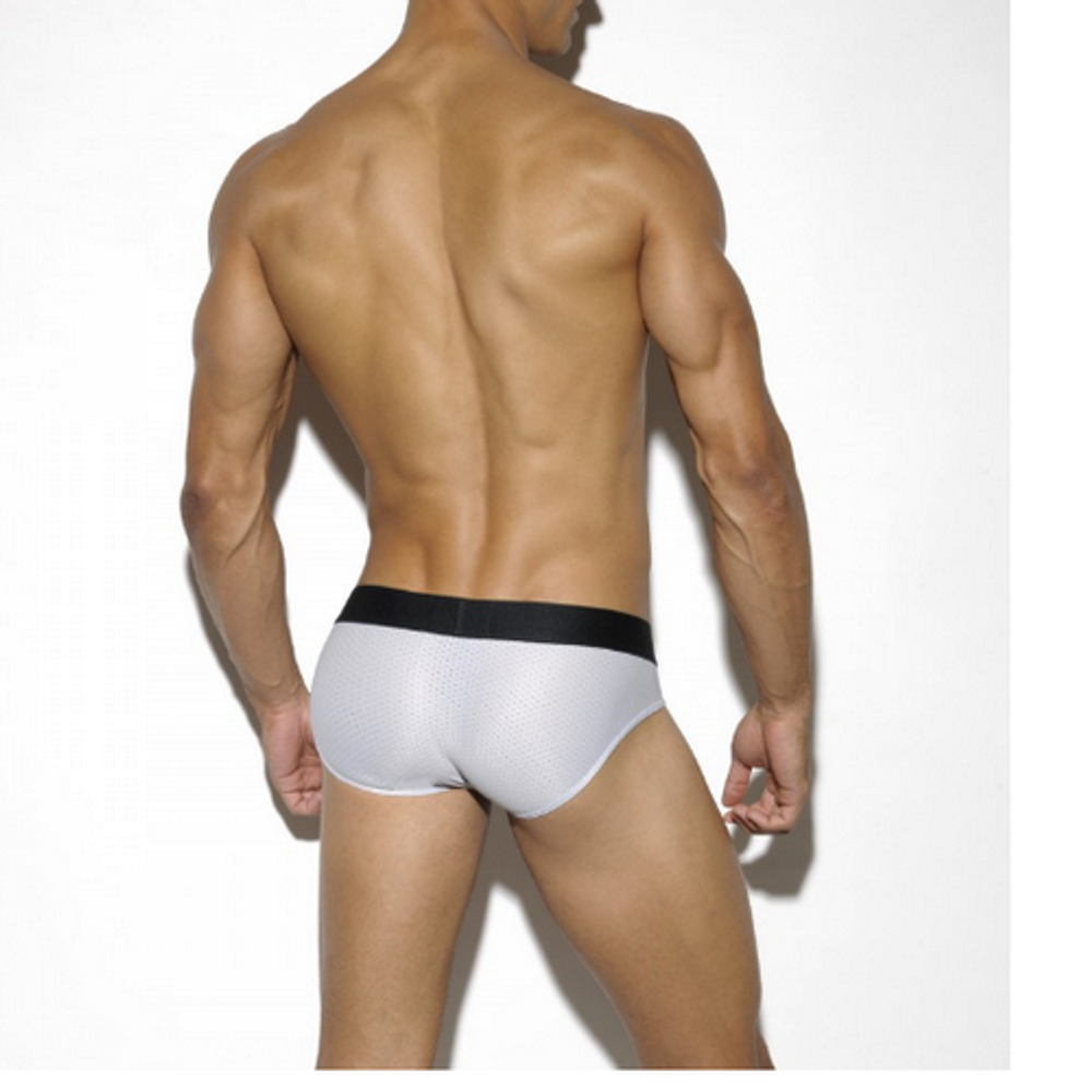 Мужские трусы брифы серебристые ES Collection