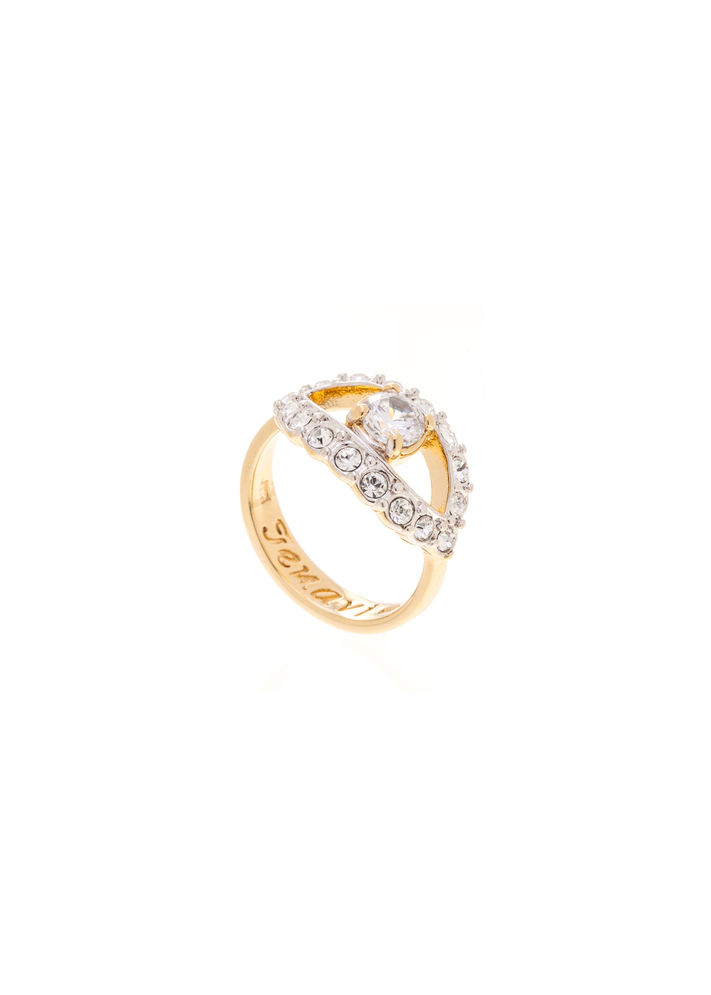 "Аусесс" кольцо в золотом покрытии из коллекции "Teona" от Jenavi