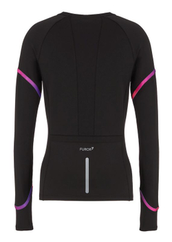 Женская теннисная куртка EA7 Woman Jersey Sweatshirt - Black