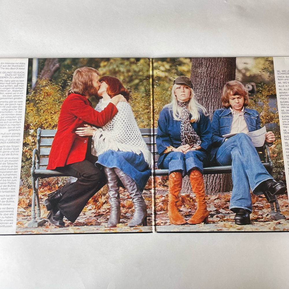 Винтажная виниловая пластинка LP ABBA АББА, The Very Best Of ABBA (ABBA's Greatest Hits) (Германия 1976) Mamma Mia