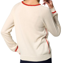 Женская теннисная куртка Roland Garros Heritage Tiffany Sweater - ecru