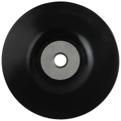 Тарелка опорная гладкая / оправка DEBEVER для фибровых кругов на УШМ 125 мм М14, жесткая