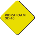 Виброизоляция полиуретановая Vibrafoam SD 40 2000х500х12,5 мм желтая