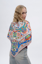 Платок «Шедевры русских эмальеров»