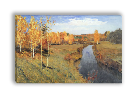 "Золотая осень", Левитан Исаак Ильич, картина (репродукция)