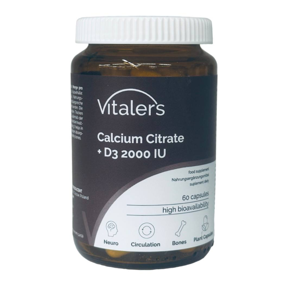 Vitalers - Calcium Citrate + D3 60 капс