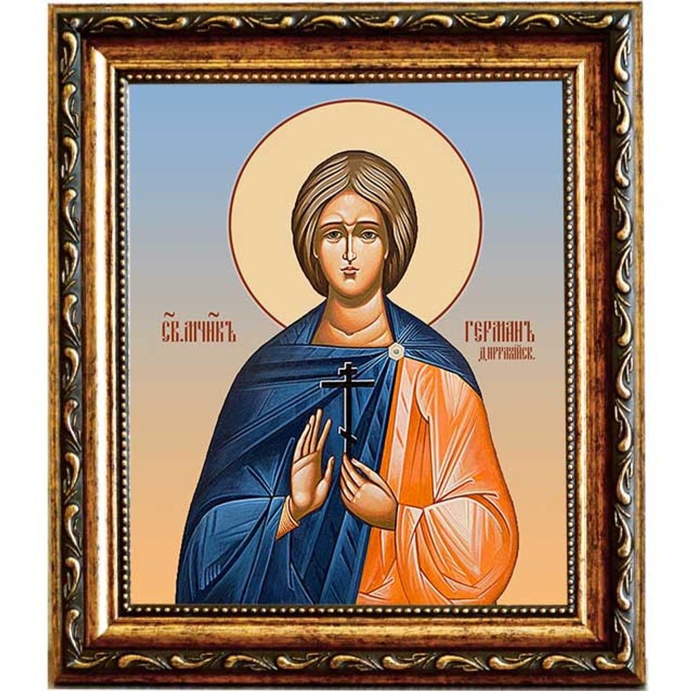 Герман Диррахийский мученик. Икона на холсте.