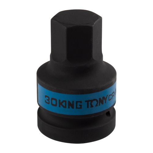 KING TONY (801530M) Насадка (бита) ударная торцевая 1", HEX, 30 мм, L = 80 мм