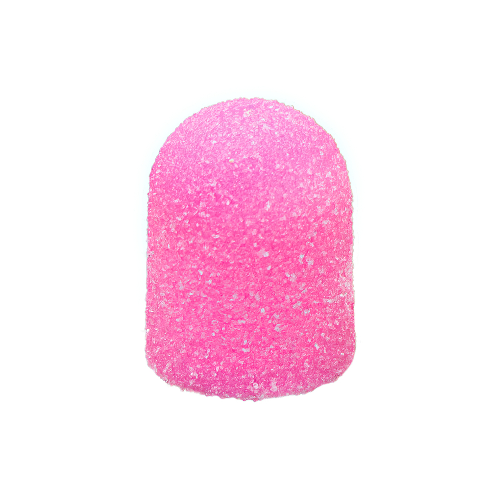Колпачки абразива для педикюра, 13*19 мм, #100, pink 1 шт. Af 548