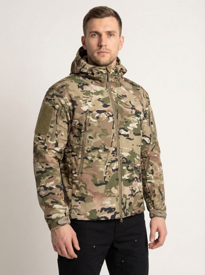 Куртка Shark Skin Soft Shell на флисе (мультикам)