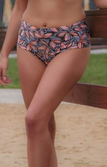 Плавки-слипы с узором в виде листьев (Размер: XL) (Цвет: разноцветный)