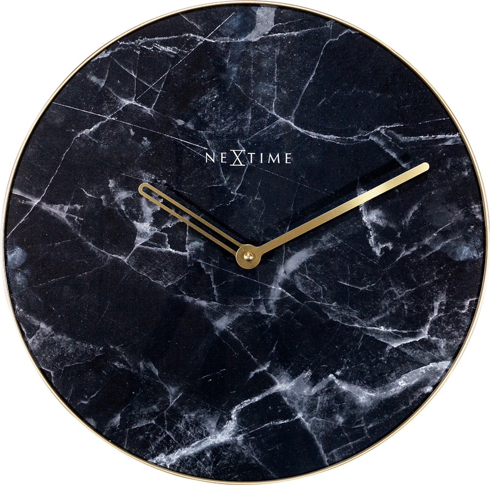 Настенные часы NeXtime Marble, металл, 40 см