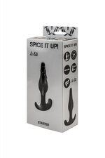 Тонкая анальная пробочка для ношения Spice it up Starter Black (Цвет: черный)
