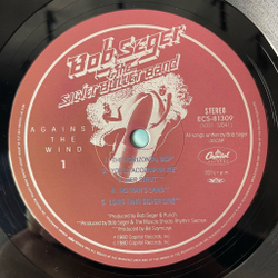 Винтажная виниловая пластинка LP Bob Seger and The Silver Bullet Band Against The Wind (Japan 1980) (Obi)