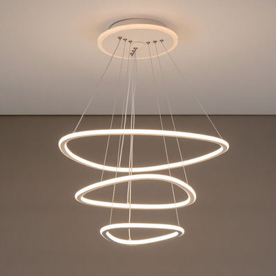 Citilux Неон Смарт CL731A330E RGB Умная подвесная люстра Белая