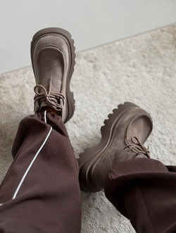 Ботинки из натуральной замши