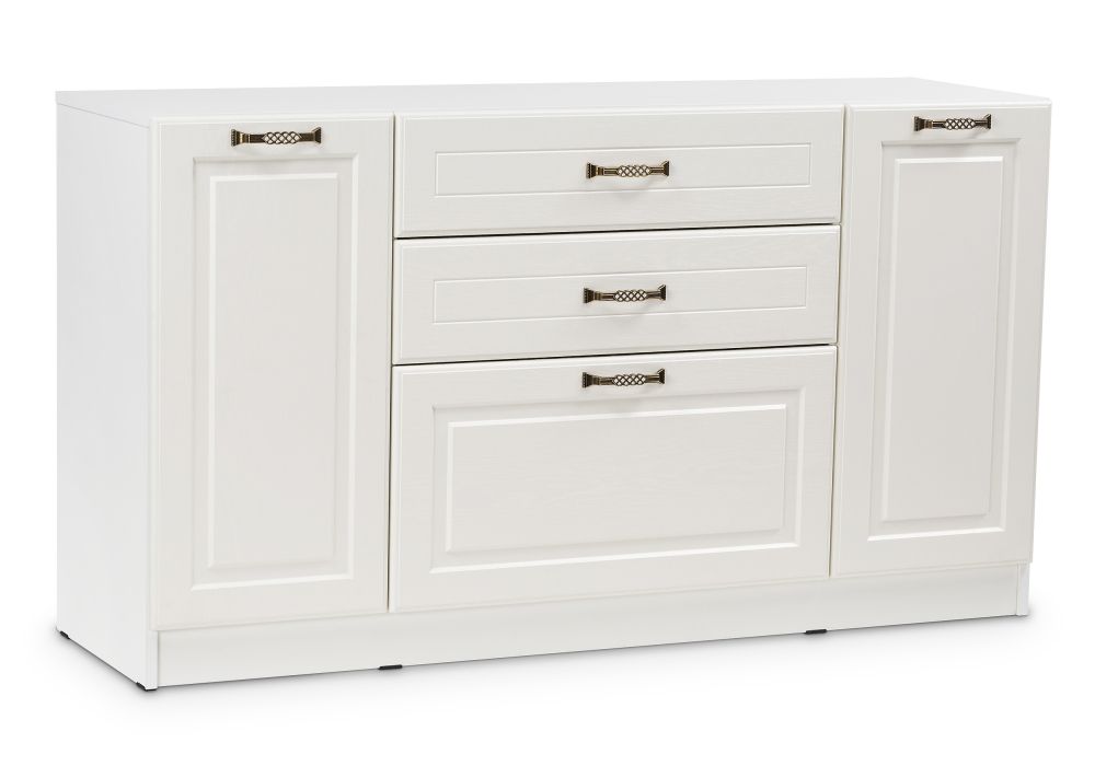 Комод Ливерпуль белый / ясень ваниль