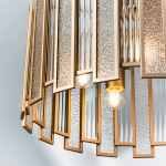 712052 Люстра AGAVE 5х40W E27 ШАМПАНЬ/ПРОЗРАЧНЫЙ