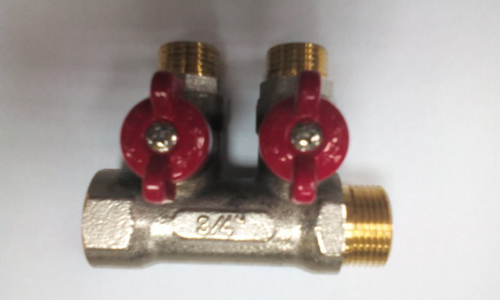 Коллектор с наружной резьбой и отсекателями 3/4" х 2 х 1/2"