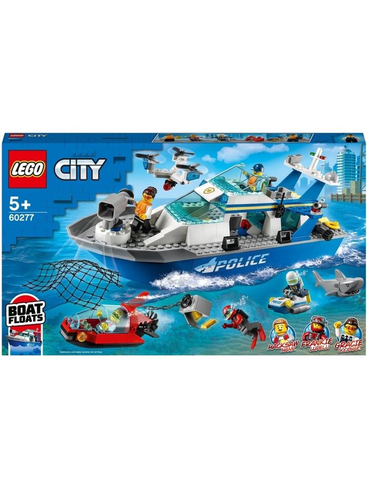 Конструктор LEGO City Police 60277 Катер полицейского патруля