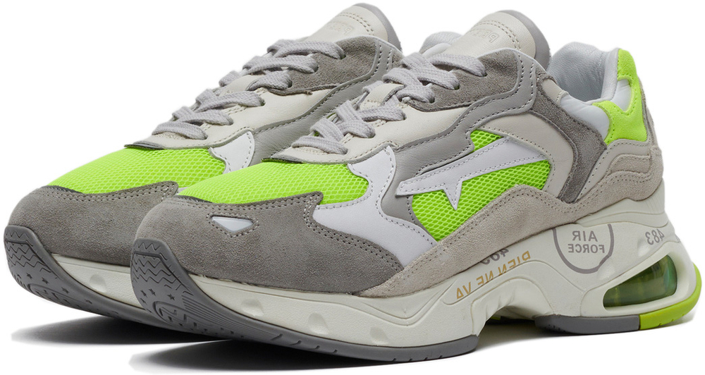 Premiata Sharky 252 Серые с зеленым