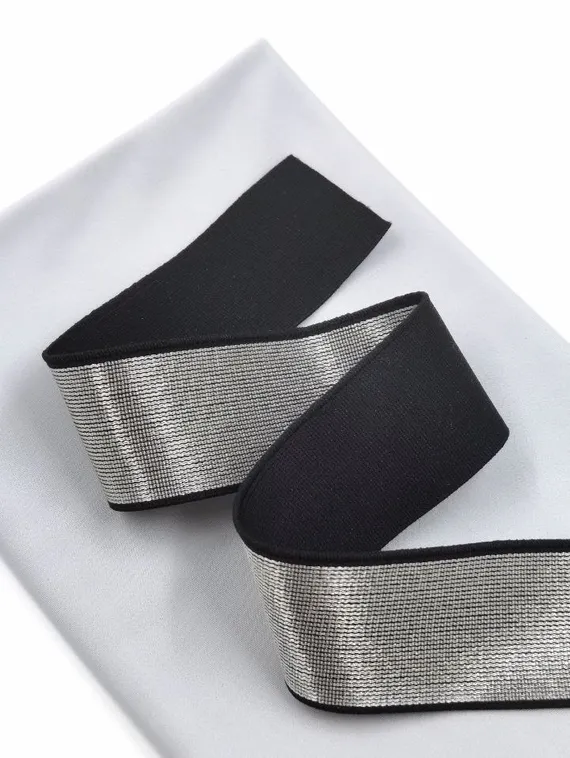 Серебро Резинка бельевая 35 мм