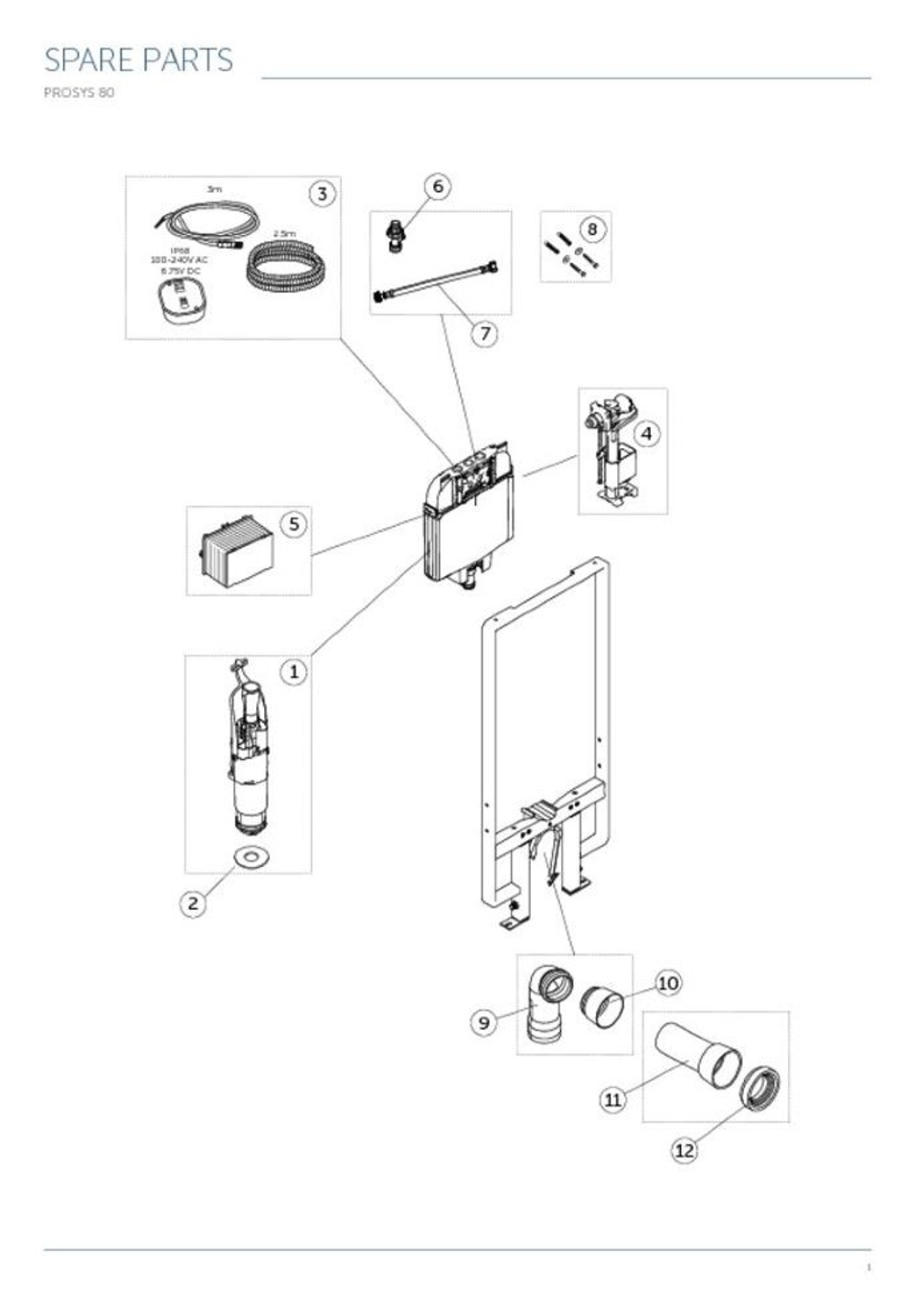 Встраиваемая инсталляция Ideal Standard PROSYS R027867