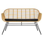 Кушетка vetle bent, 125х68х81 см, ротанг