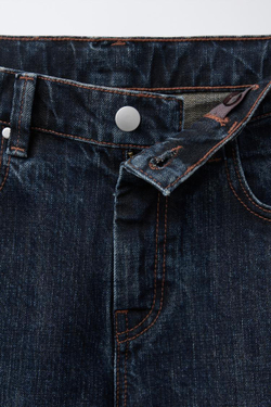 ZARA ДЖИНСЫ BALLOON BAGGY, СИНИЙ