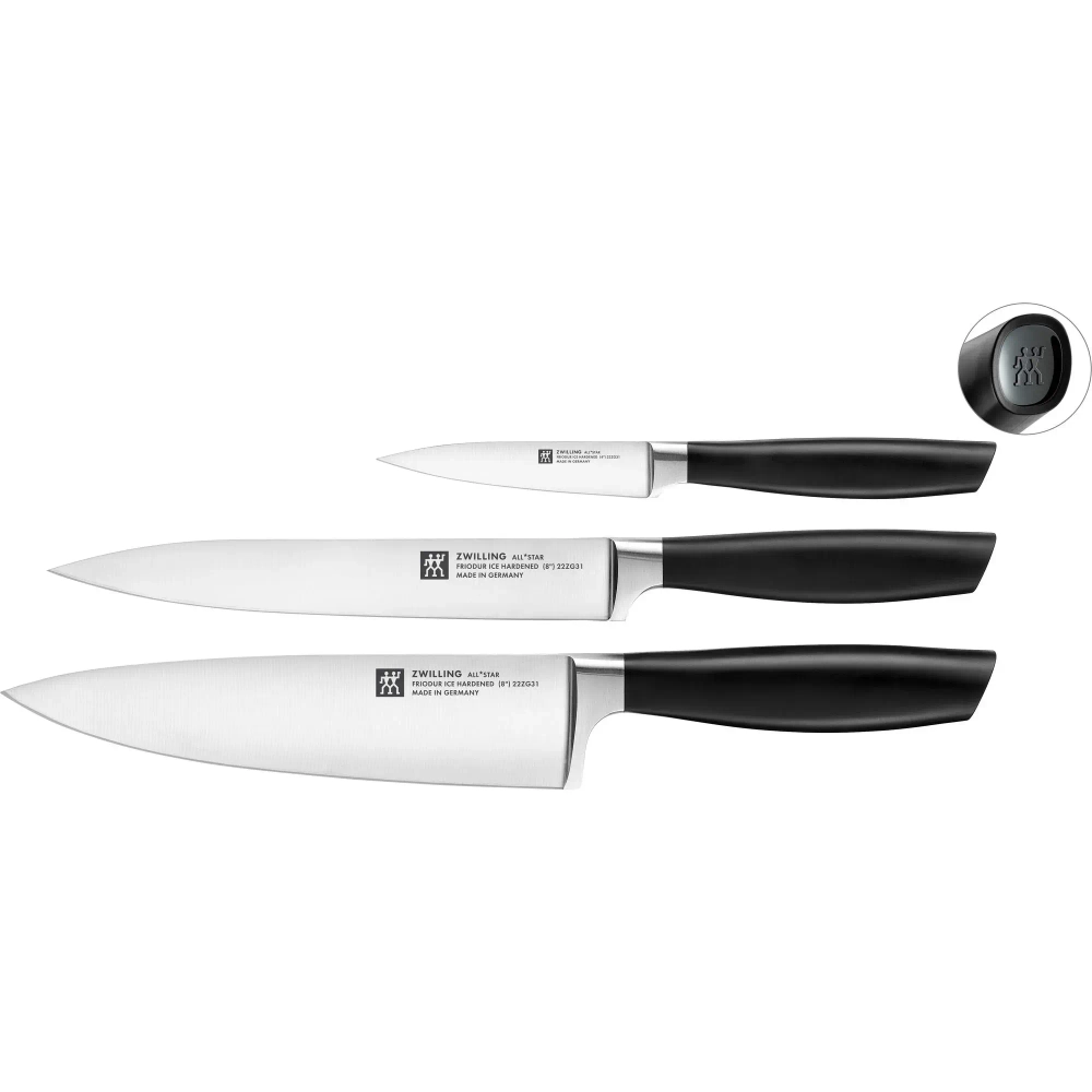 Zwilling Набор из 3 ножей All* Star черный