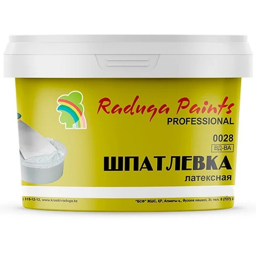 ШПАТЛЕВКА Д/ВЫРАВ СТЕН И ПОТОЛКОВ РАДУГА-0028 ЛАТЕКС 3КГ