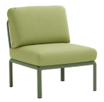 Модуль центральный пластиковый с подушками Nardi Komodo Elemento Centrale, агава, авокадо