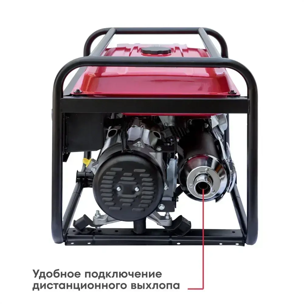 Генератор бензиновый Boxbot, 8.3 кВт, 25 л, 2 розетки 16А, силовая розетка, клеммы 230 В, свеча, BGA 8000