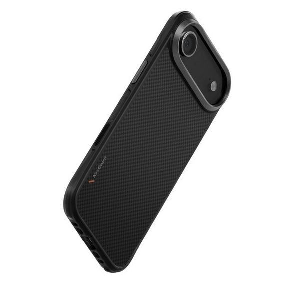Чехол Uniq Keva MagSafe для iPhone Air Kevlar Carbon Black (IP6.6(2025)-KEVAMCBLK)