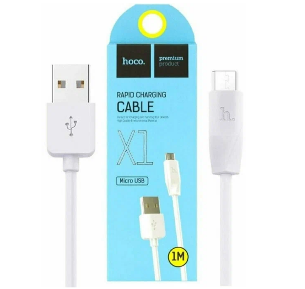 Кабель MicroUSB 2.4А HOCO X1 1-метр