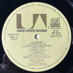Винтажная виниловая пластинка LP ELO Electric Light Orchestra Eldorado (Japan 1978) (No Obi)