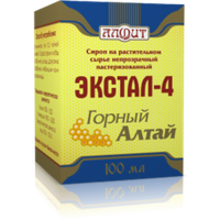 Сироп растительный ЭКСТАЛ-4 ГОРНЫЙ АЛТАЙ, ОБЩЕУКРЕПЛЯЮЩИЙ, 100мл