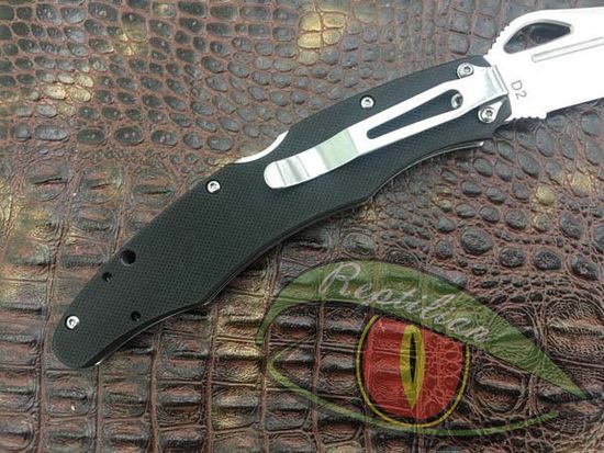 Складной нож Армейский военный тактический Steelclaw Коп-3 c клинком из стали D2, рукоять G10