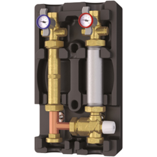 Группа быстрого монтажа Giacomini котельная 1" с терм. клапаном, без насоса, R586RY114