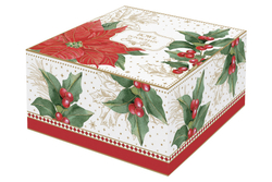 Салатник 12см Easy Life Пуансеттия и ягоды