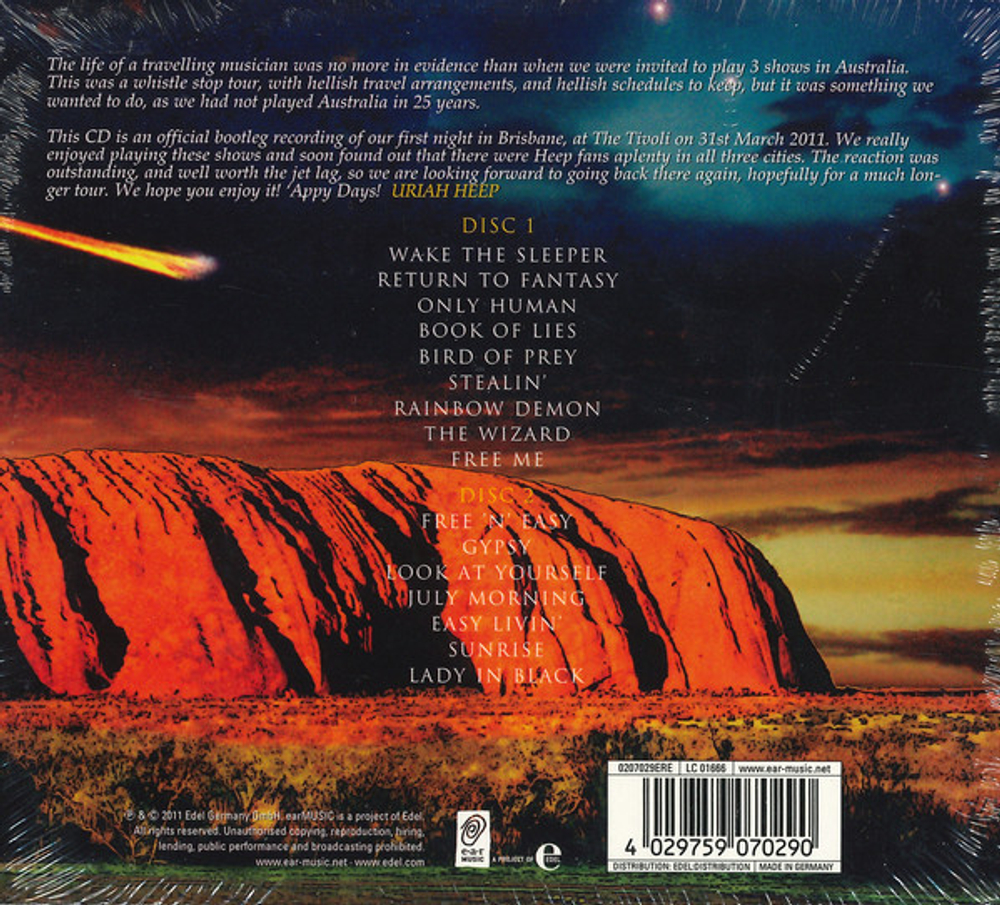 Uriah Heep / Official Bootleg Vol.4 - Live In Brisbane Australia 2011 (2CD)