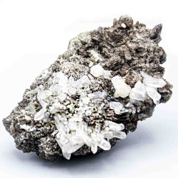 Друза аксинит с хрусталем 393.6